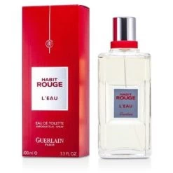 Guerlain Habit Rouge L'Eau 100 Ml Eau De Toilette Edt Profumo Uomo